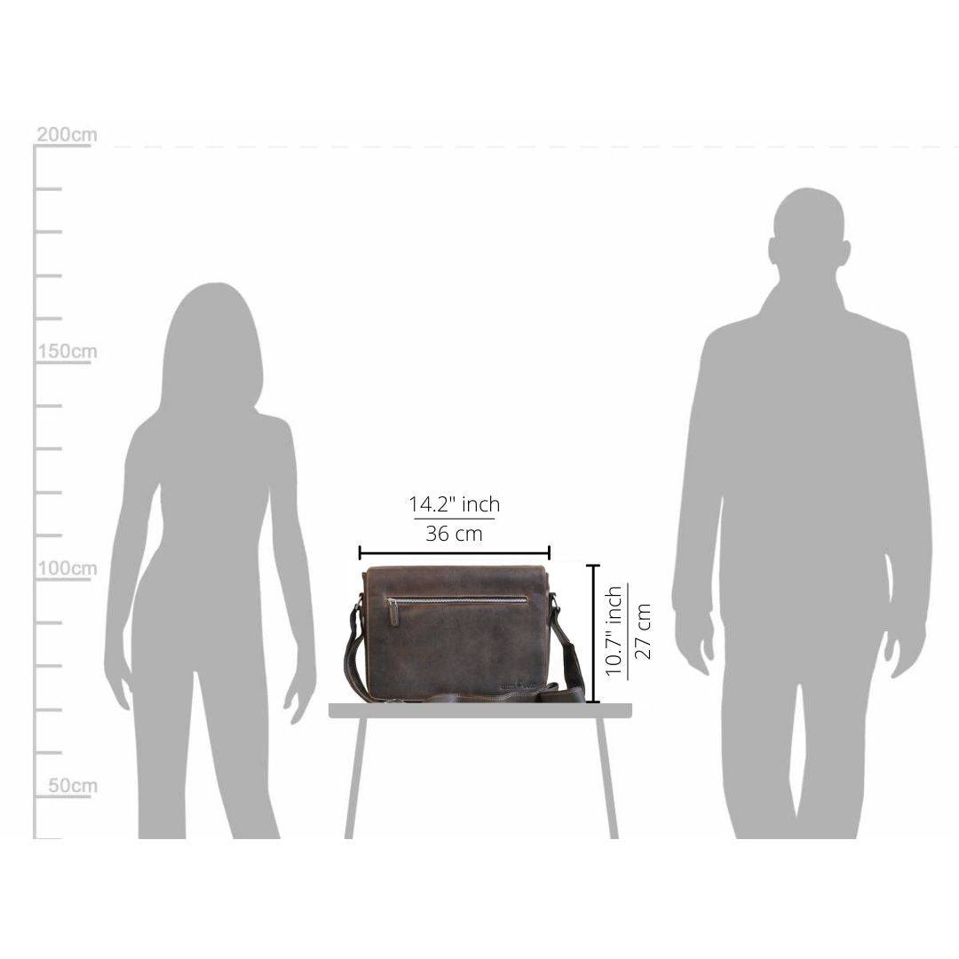 Leather Laptop Bag Berlin GW588: Sandal