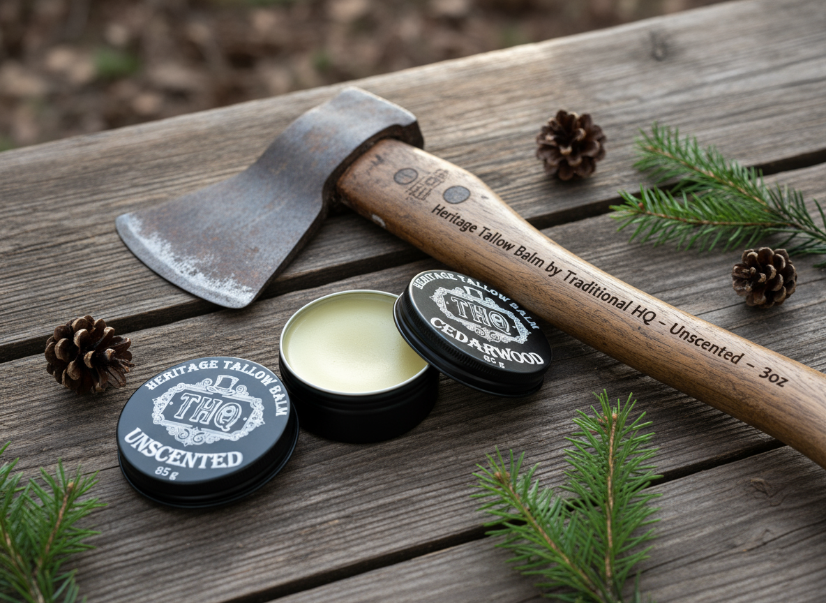 Unscented Tallow Balm - 3oz | Grass-Fed Canadian Tallow | Fragrance-Free