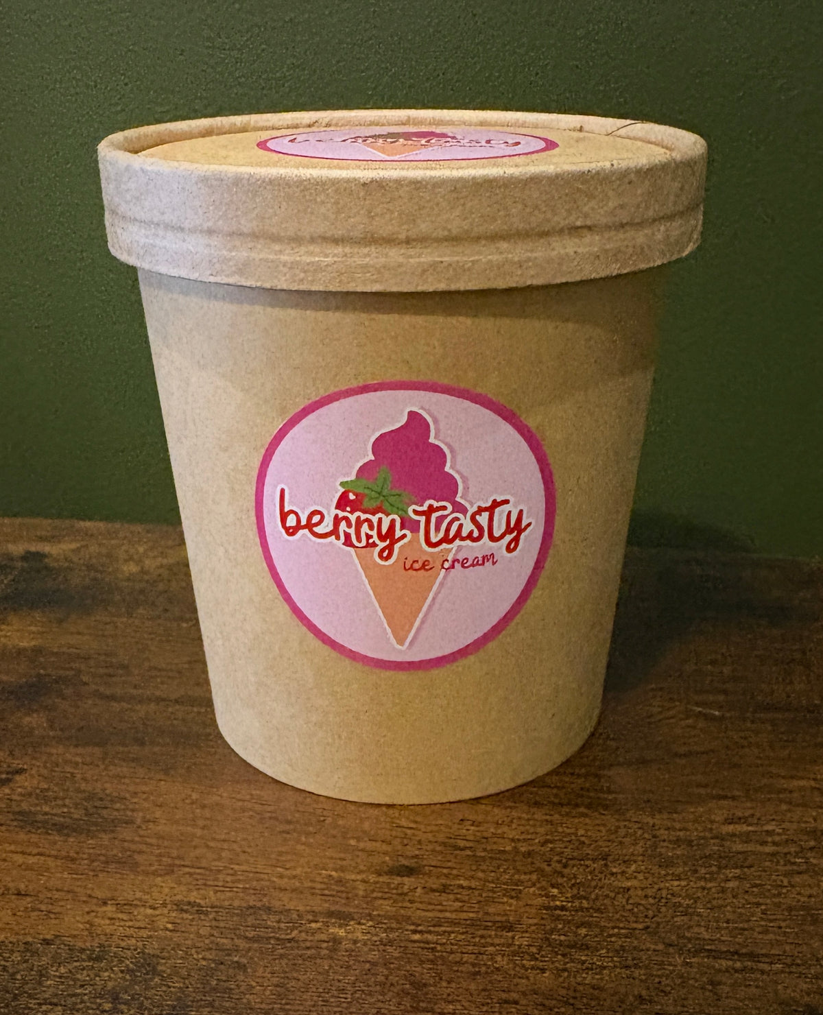 Berry Tasty Ice Cream Vanilla Base - Raspberry 16oz