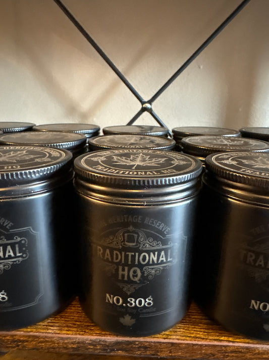 NO.308 Heritage Reserve Soy Candle | Wood Wick | 8oz | Canadian Made