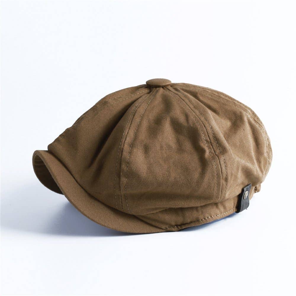 Peaky Blinders Hat Newsboy Flat Cap Herringbone Baker Boy: Gray