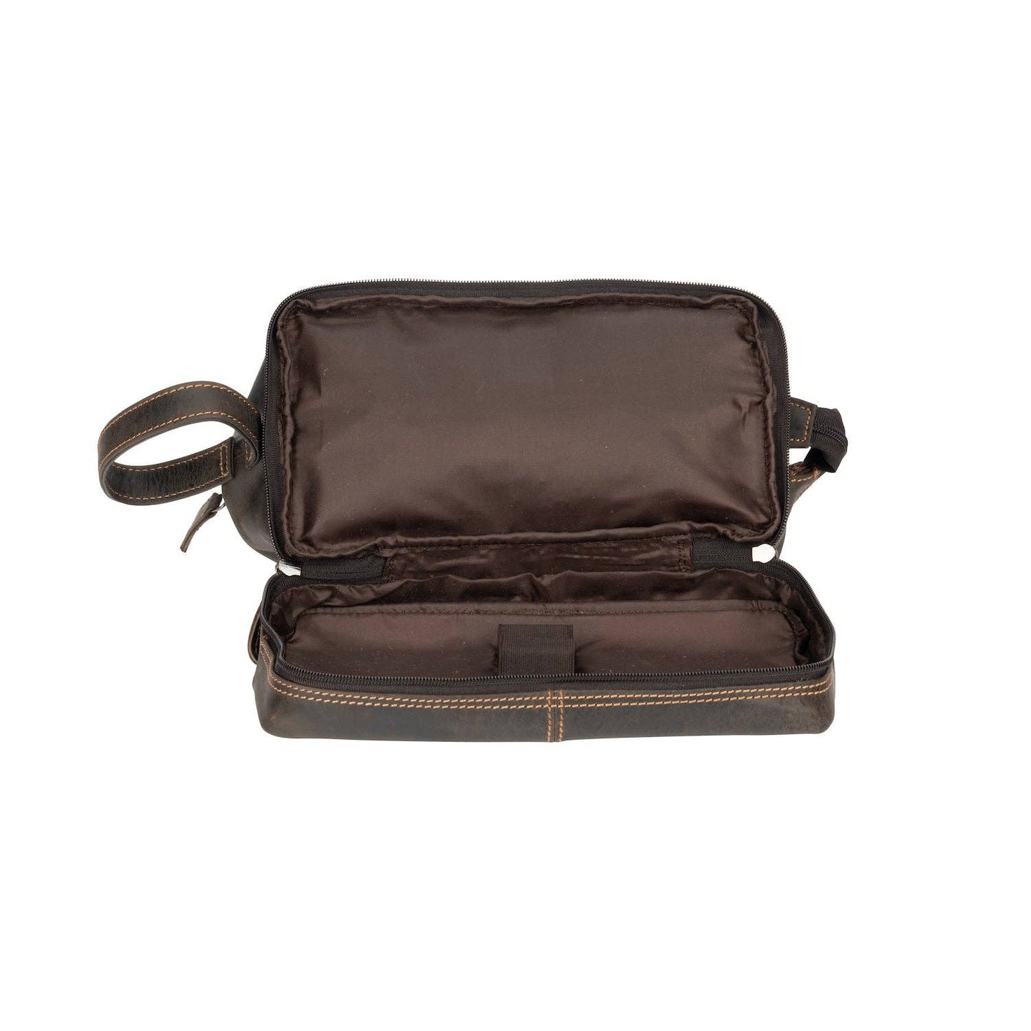 Napier Leather Toiletry Bag: Sandal