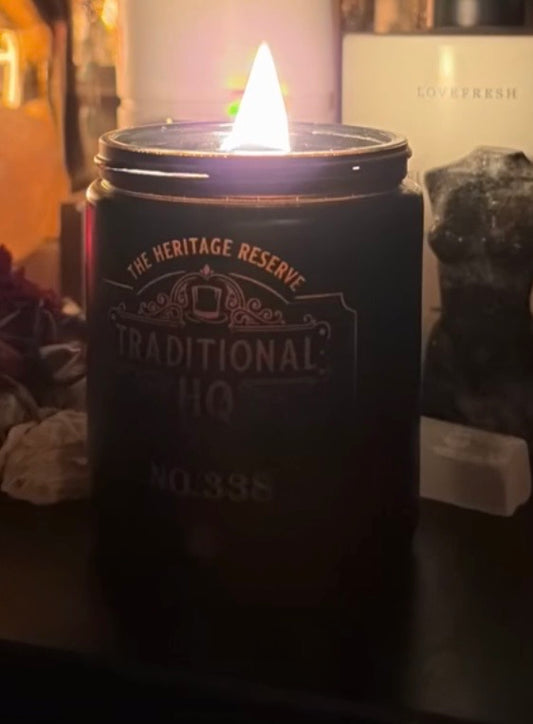 NO.338 Heritage Reserve Soy Candle | Wood Wick | 8oz | Canadian Made