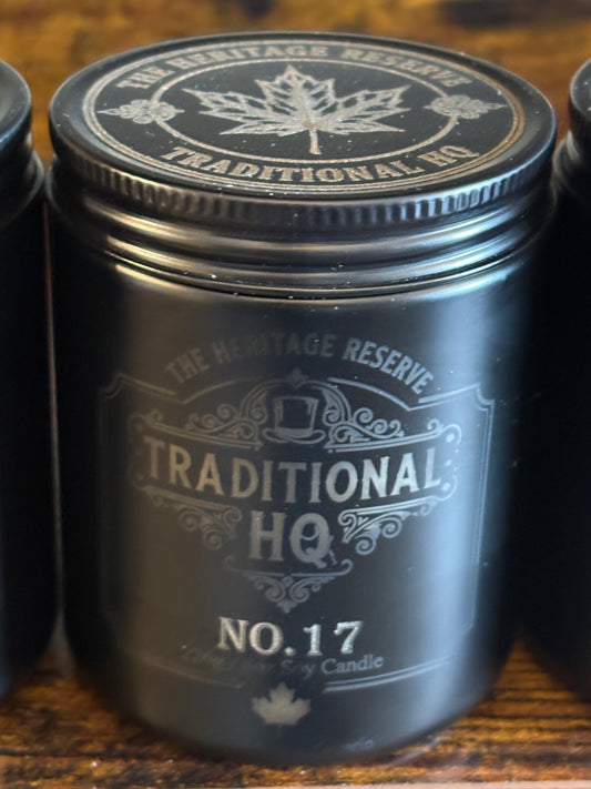 NO.17 Heritage Reserve Soy Candle | Wood Wick | 8oz | Canadian Made