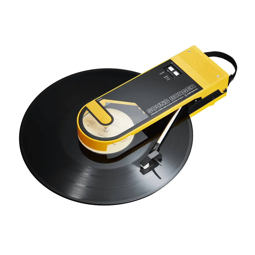 Audio-Technica Consumer AT-SB727 Sound Burger Manual Two-Speed Portable Bluetooth Turntable