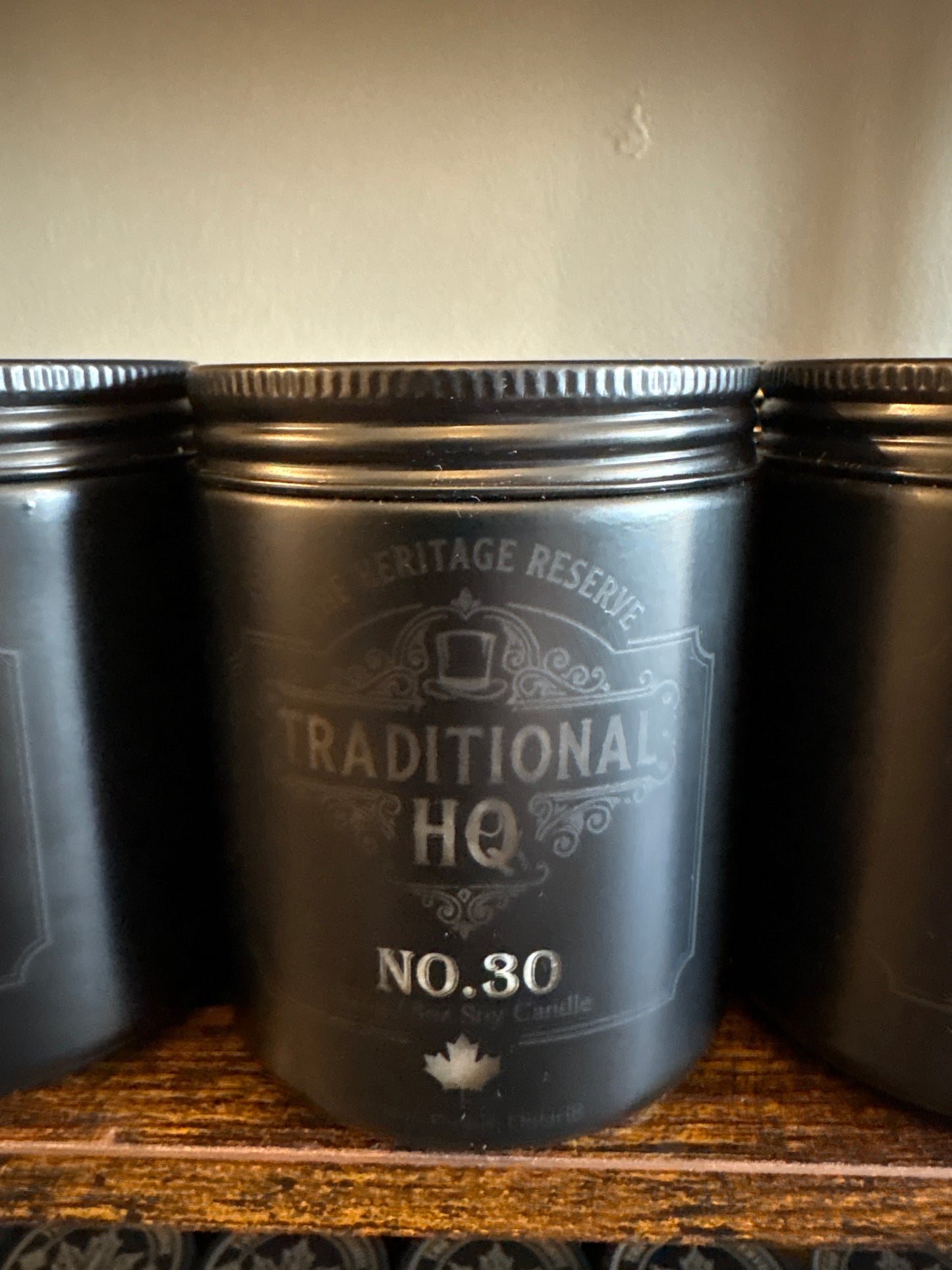 NO.30 Heritage Reserve Soy Candle | Wood Wick | 8oz | Canadian Made