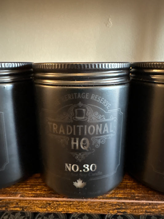 NO.30 Heritage Reserve Soy Candle | Wood Wick | 8oz | Canadian Made
