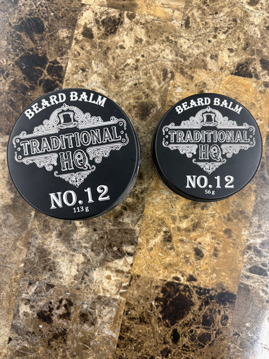 "NO.12 Beard Balm 133g jar - Traditional HQ premium beard conditioning balm for men"
