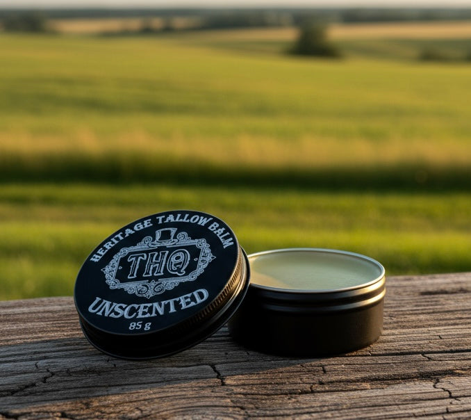 Unscented Tallow Balm - 3oz | Grass-Fed Canadian Tallow | Fragrance-Free