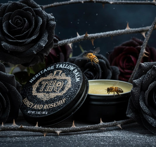 Tallow Balm - 3oz Honey and Rosehip | Grass-Fed Canadian Tallow | Winter Protection