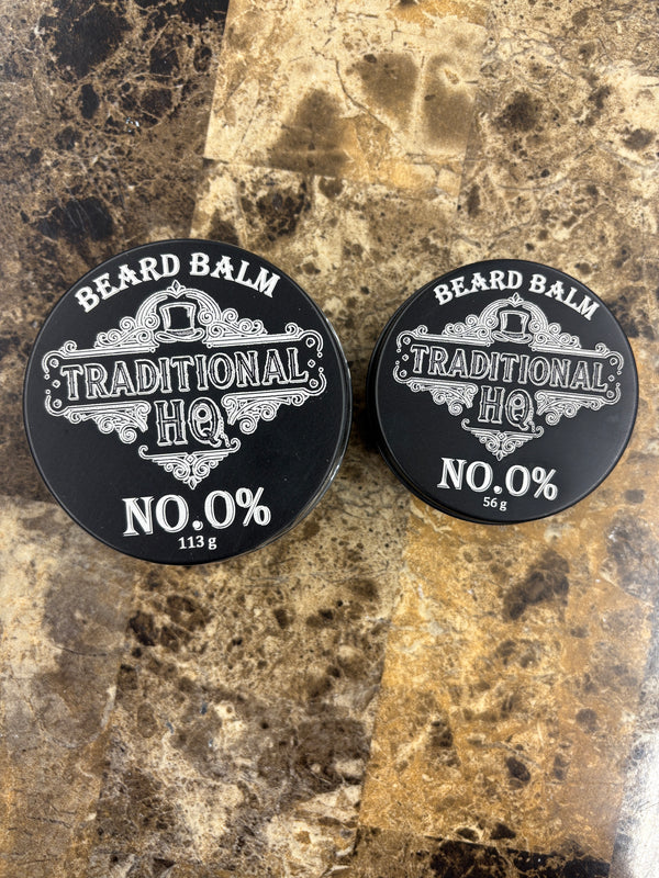 NO.0% Beard Balm - Fragrance-Free | 113g Large | Non-Staining
