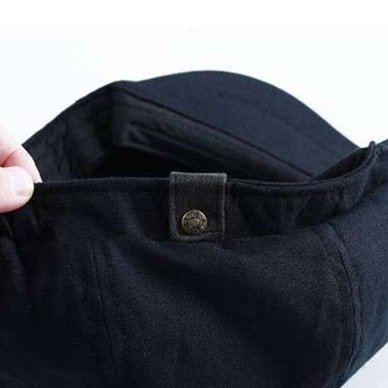 Peaky Blinders Hat Newsboy Flat Cap Herringbone Baker Boy: Black