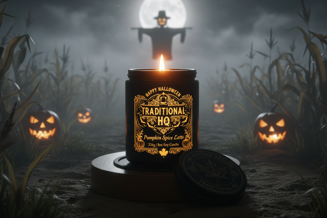 Heritage Reserve Halloween Candle Pumpkin Spice Latte product shot