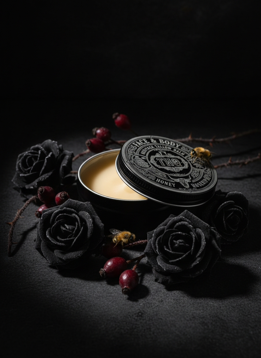 Open Tallow Balm Dark Luxury Photo