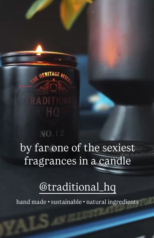 NO.12 Heritage Reserve Soy Candle | Wood Wick | 8oz | Canadian Made