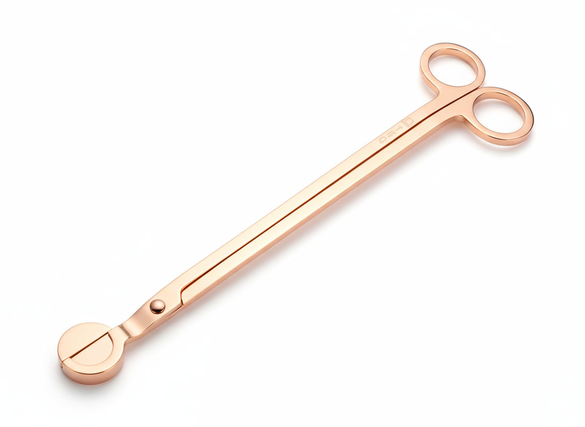 THQ Candle Wick Cutter - 8" Rose Gold | Premium Candle Care Tool